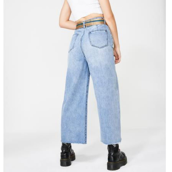 Host Pick nwt Molly Bracken Wide Leg Denim Jeans w.B… - Picture 6 of 6